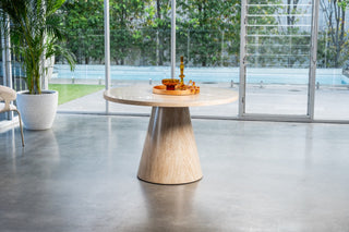 Blackwood Round Dining Table French Fawn
