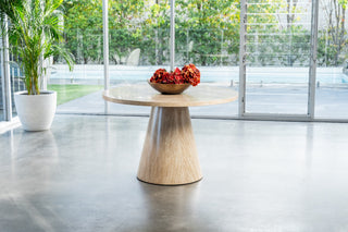 Blackwood Round Dining Table French Fawn
