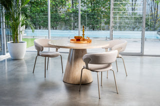 Blackwood Round Dining Table French Fawn