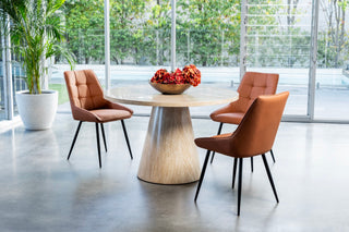 Blackwood Round Dining Table French Fawn