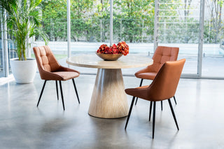 Blackwood Round Dining Table French Fawn