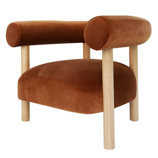 Rocco Chair - Velvet Burnt Caramel