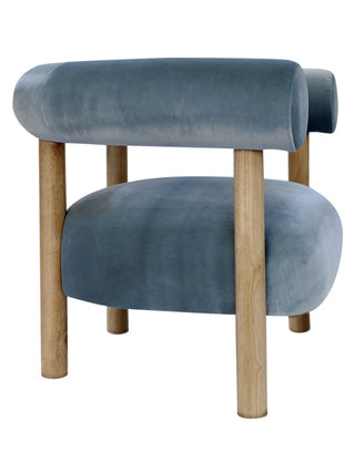 Rocco Chair - Velvet Steel Blue - PREORDER