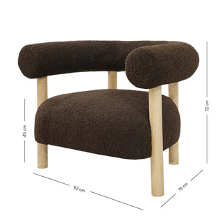 Rocco Chair - Sherpa Chocolate