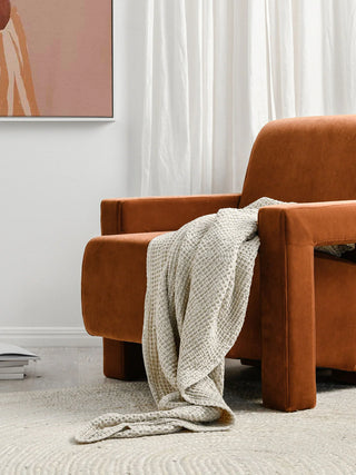 Blaise Armchair - Velvet Burnt Caramel - PREORDER