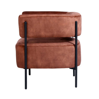 Teo Chair - Mottled Velvet Copper Brown