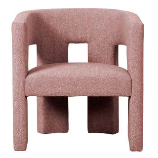 Bella Armchair - Weave Dusty Pink