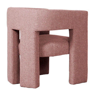 Bella Armchair - Weave Dusty Pink