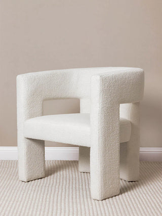 Bella Armchair - Boucle Curl White