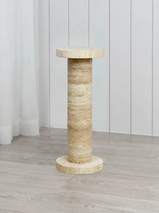 Olin Side Table Set - Travertine - PREORDER