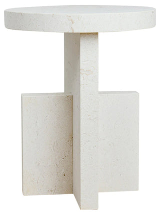 Silas Side Table - Limestone - PREORDER