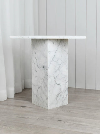 Atticus Side Table - Carrara Marble - PREORDER