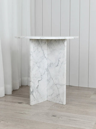 Atticus Side Table - Carrara Marble - PREORDER