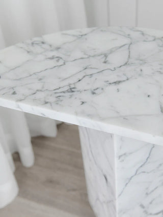 Atticus Side Table - Carrara Marble - PREORDER