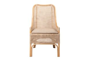 Victoria Hamptons Dining Chair Natural