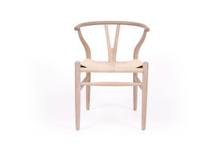 Wishbone Designer Replica Chair - White Coastal Oak