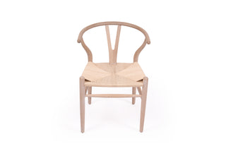 Wishbone Designer Replica Chair - White Coastal Oak