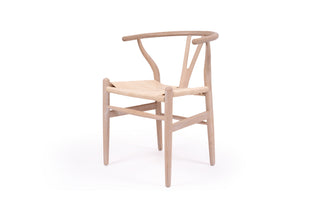 Wishbone Designer Replica Chair - White Coastal Oak