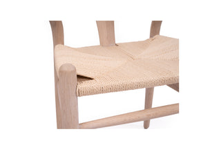 Wishbone Designer Replica Chair - White Coastal Oak