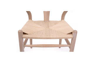 Wishbone Designer Replica Chair - White Coastal Oak