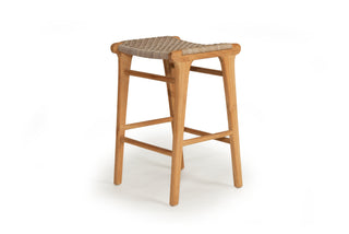 Bury Backless Counter Stool - Washed Grey