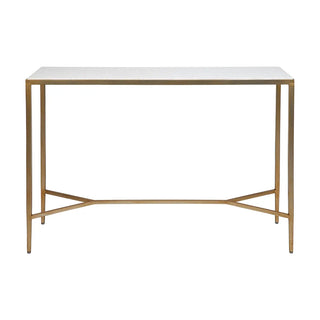 Chloe Stone Console Table - Large Antique Gold