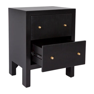 Ariana Bedside Table - Small Black