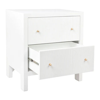 Ariana Bedside Table - Large White