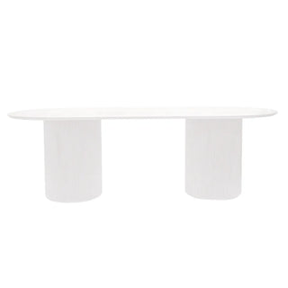 Arlo Oval Dining Table - 2.4m White