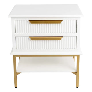 Aimee Bedside Table - Small White