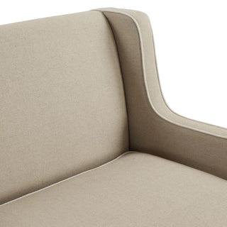 Bondi Hamptons 3 Seat Sofa Natural/White Piping