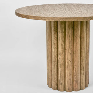 Sass Oak Round Dining Table Natural 100cm