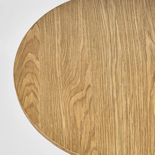 Sass Oak Round Dining Table Natural 100cm