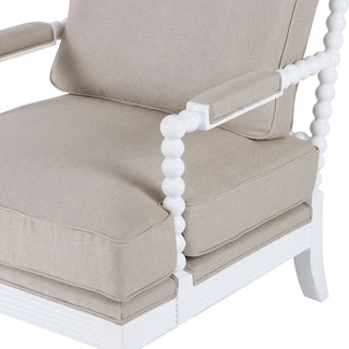 Elizabeth Bobbin Hamptons Armchair White