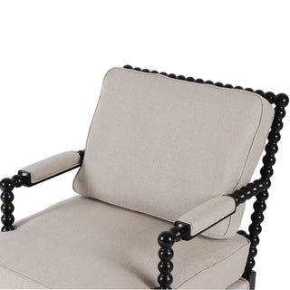 Elizabeth Bobbin Hamptons Armchair Black