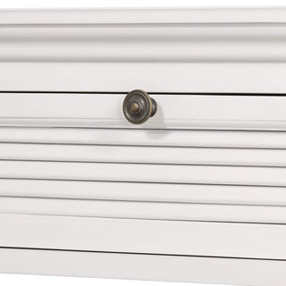 West Beach 2 Drawer Hamptons 130cm Console White