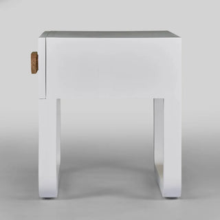 Norma Bedside Table White