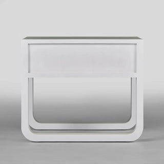 Norma Bedside Table White