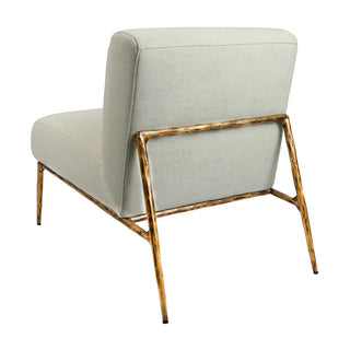 Aries Leisure Chair Gold in Natural Linen