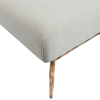 Aries Leisure Chair Gold in Natural Linen