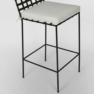 Sheffield Iron Bar Stool with cushion -Outdoor