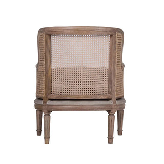 Raine Caned Back Armchair Natural