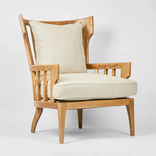 Jackman Coastal Oakwood and Linen Armchair Natural