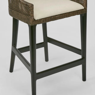 Charlotte Rattan Counter Stool Soil Brown