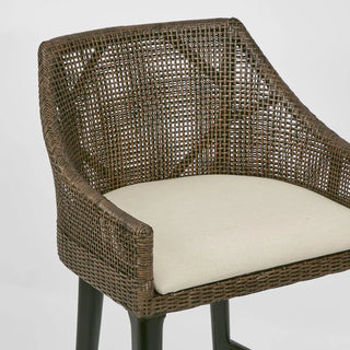 Charlotte Rattan Counter Stool Soil Brown