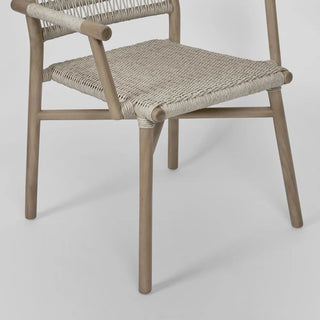 Wategos Teak Indoor/Outdoor Dining Chair with arms Natural - Preorder