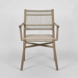 Wategos Teak Indoor/Outdoor Dining Chair with arms Natural - Preorder