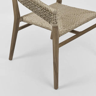 Cove Teak & Synthetic Dining Chair Natural