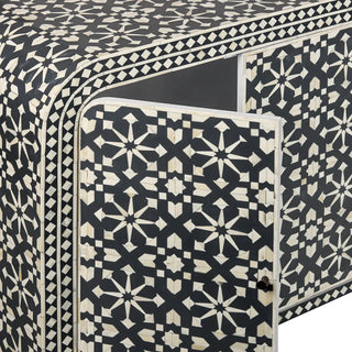 Adina Bone Inlay Sideboard Grey/White