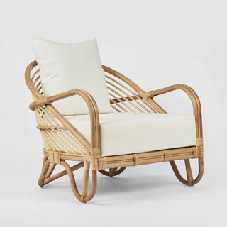 Alexis Armchair Natural/White Fabric - preorder